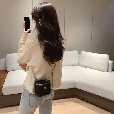 Women's Mini Bag Camellia Rhombus Pattern Chain Small Crossbody 2025 - 4