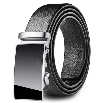 Factory direct sales] Men's belt soft leather automatic buckle daily versatile denim belt men's belt wholesale