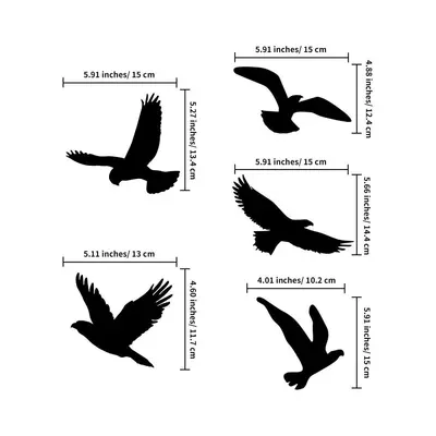 Seagull Bird Wall Sticker Set, Removable Electrostatic Film, PH1238 - 8