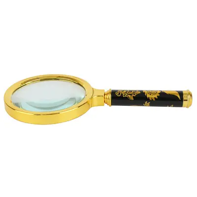 Handheld Magnifier High Magnification Portable Dragon Pattern for Seniors - 7