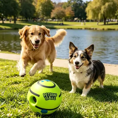 Evcil hayvan oyuncağı topu, kedi köpek, sesli, pillsiz
