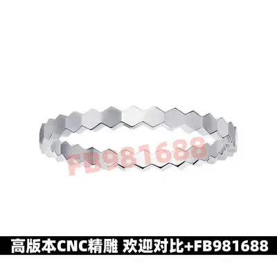 925 silver honeycomb ring for women, CNC machined, 18k gold plated - 12