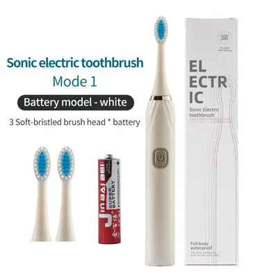 Household Handheld Soft-Bristle Automatic Battery Electric Toothbrush - 8