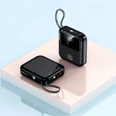 3C Certified Power Bank Super Fast Charging with Built-in Cable 20000mAh Large Capacity Mobile Power Bank Gift Logo Printing - 11