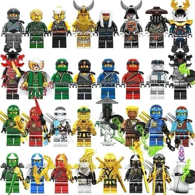 LEGO-kompatible Minifiguren-Bausteine, kleine Teile - 6