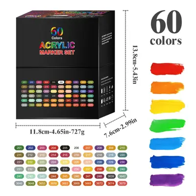 84 renk akrilik marker seti, 0.7 çizim ve grafiti - 7