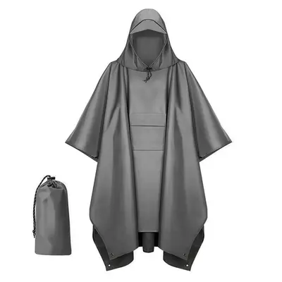 3-in-1 Regenponcho, leicht, Outdoor-Cape - 12