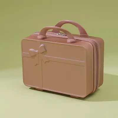 Retro kozmetik çantası 14 inç mini bavul küçük bavul hatıra depolama kozmetik çantası küçük şifre kutusu - 13