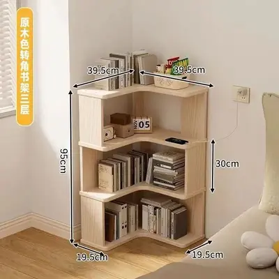 Köşe dolabı, basit raflı depolama dolabı, pencere kenarı için - 9