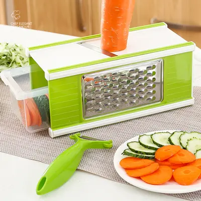 5-in-1 vegetable cutter kitchen potato slicer chopper - 4
