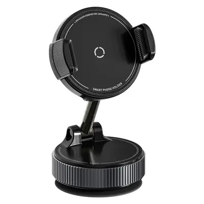 Hot-selling car phone holder with nano suction cup and clip, navigation phone mount for dashboard, foldable car phone stand