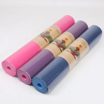 Tek Renk TPE Yoga Matı 8 mm Kalın 183x61 cm - 4