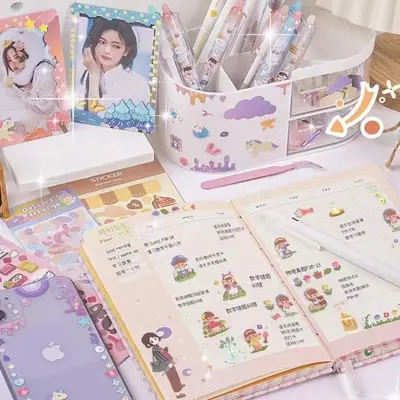 Laser Glitter DIY Journal Stickers for Girls - 4