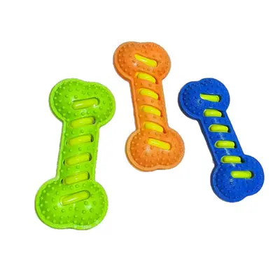 Cross-border dog chew TPR toy, interactive bite-resistant teeth-cleaning chew stick, squeaky dog toy, self-entertaining boredom relief for dogs