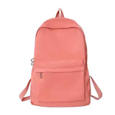 Women's Daily Backpack, Solid Colour, Large Capacity School and Travel Bag - 10