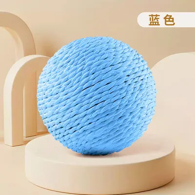 Oversized Sisal Cat Ball with Squeaker, Scratch and Chew Toy - 8