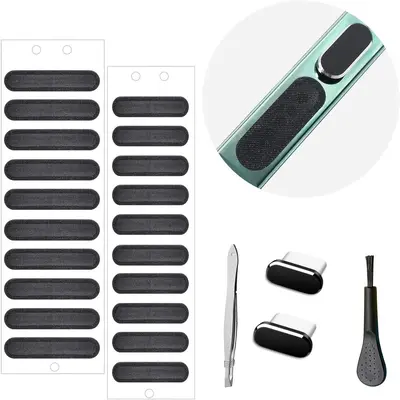 适用于Tpye-C手机接口防尘塞套装扬声器防尘贴纸保护套防尘塞套装