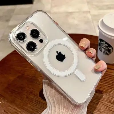 iPhone 17 Pro Max Clear MagSafe Magnetic Acrylic Case