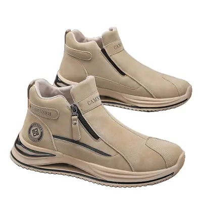 High-Top Martin Boots Thick Sole Motorcycle Shoes for Men