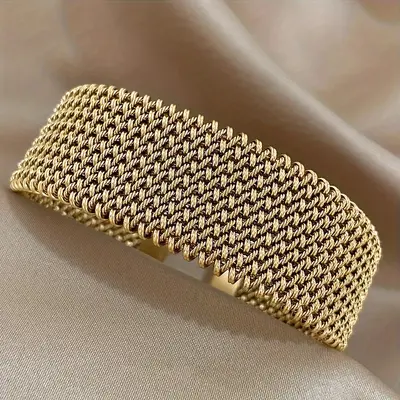 18K plated titanium steel bracelet for women