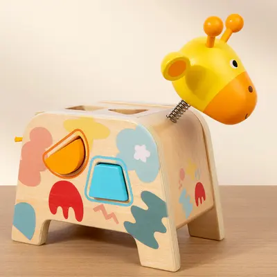 Montessori Intelligenzbox große Perlen Form- und Farbzuordnung Bausteine