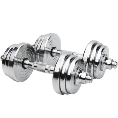 Kaplama Ayarlanabilir Dumbbell Seti Ev Tipi Sökülebilir Barbell İkili Işlevli Katı Dökme Demir Fitness Ağırlık Antrenmanı Ekipmanı - 6