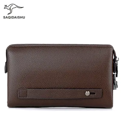 Men's Long Kangaroo Wallet Multifunctional Clutch with Phone Compartment - 5