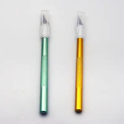 Aluminum Handle Plastic Screw Utility Knife, 500 Pcs per Bag