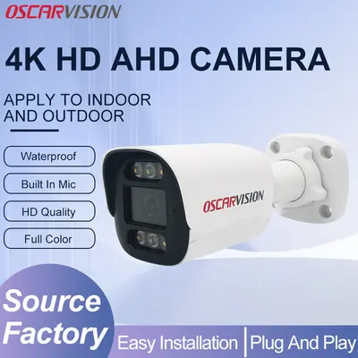 AHD Koaksiyel Kamera 4K, Gece Görüşü, Su Geçirmez - 2