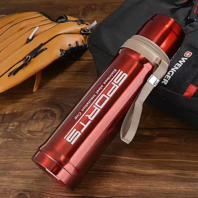 Doppelwandiger Vakuum-Thermobecher aus Edelstahl - 7