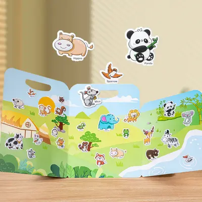 Çocuk Çıkartma ve Sessiz Meşgul Kitap, 3 Yaş Üzeri