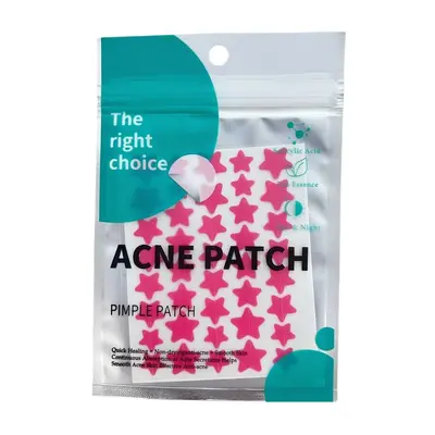 Star Hydrocolloid Acne Patch, Makeup-Compatible, Pus-Absorbing - 8