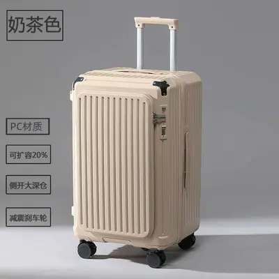 20 Inch Front-Opening Expandable Trolley Suitcase, Large Capacity, Women - 10