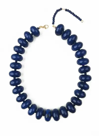 Acrylic Colorful Gradient Beaded Necklace, Casual Fashion Accessory - 12