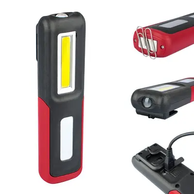 USB Rechargeable COB LED Work Light, Magnetic, Stand-Type - 4