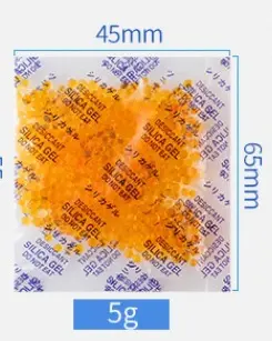 Cobalt-Free Color-Changing Orange Silica Gel Desiccant for Nuts and Pet Food - 10