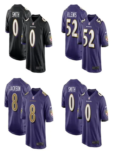 Трансграничный оптовый качественный вышитый джерси NFL Ravens оливкового цвета, цельная модель, оптовая продажа для дропшиппинга, Shopee, Amazon