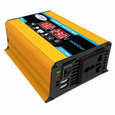 300W İnvertör LED Ekranlı, 12V 220V 110V, USB Hızlı Şarjlı - 7