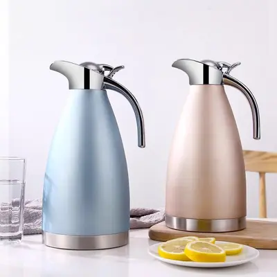 304 paslanmaz çelik vakumlu termos, 2 litre büyük kapasiteli ev tipi sıcak su termosu