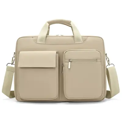 16 Inch Laptop Bag, Oxford Cloth, Multi-Pocket Briefcase - 8
