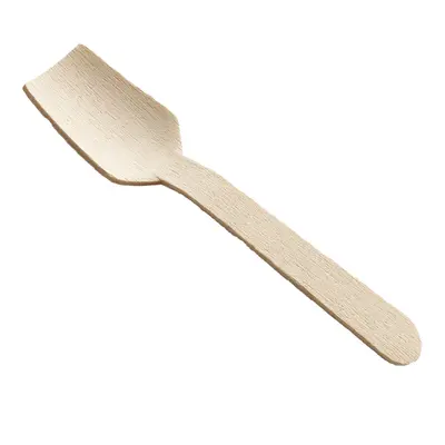 Huş ağacı tek kullanımlık ahşap çatal, bıçak ve kaşık seti - 11