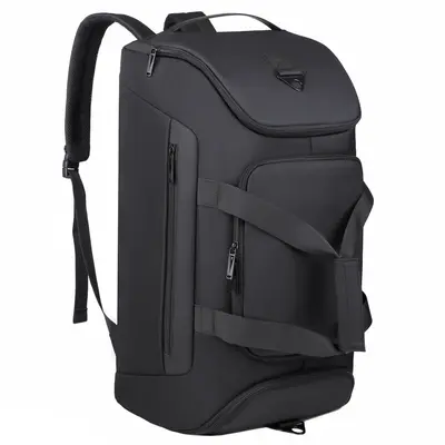Travel backpack, large capacity, shoe compartment, wet and dry separation