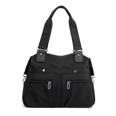 Women's Large Capacity Canvas Tote Bag, Lightweight Single-Shoulder Office Bag - 8