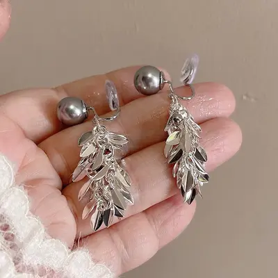 Quastenohrringe für eckige und runde Gesichter elegantes Design - 11