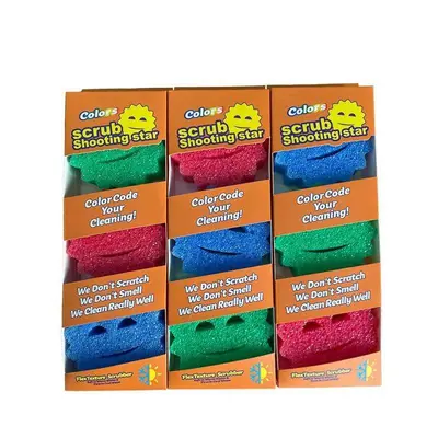 Honeycomb Dishwashing Sponge, Softens in Hot Water and Hardens in Cold Water