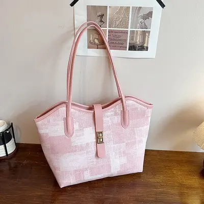 Minimalist Korean-Style Large Women's Tote Bag - 3