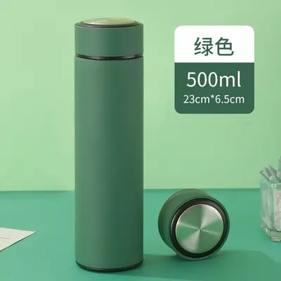 Insulated water bottle for women, elegant wholesale smart temperature indicator 316 stainless steel thermos cup, 304 special compact pocket cup. - 8