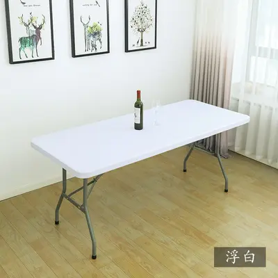 Rechteckige elastische Tischdecke Uni-Farbe - 11