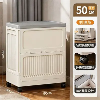 Foldable Storage Box, Flip-Top Lid, Clothing and Bedding Organizer - 8