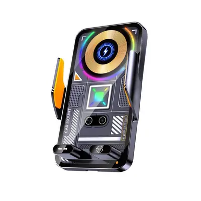 15W Wireless Charging Car Phone Holder with Auto-Clamping Arm - 6